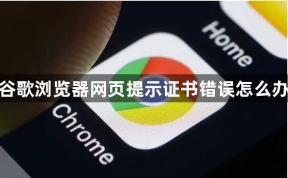 谷歌浏览器网页提示证书错误怎么办1