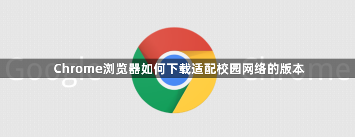 Chrome浏览器如何下载适配校园网络的版本1