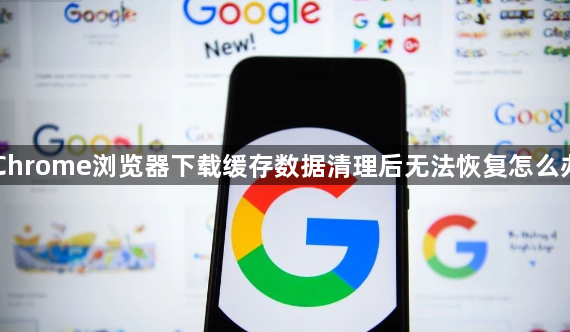 Chrome浏览器下载缓存数据清理后无法恢复怎么办1