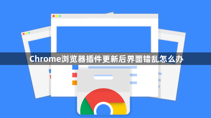 Chrome浏览器插件更新后界面错乱怎么办1