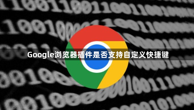 Google浏览器插件是否支持自定义快捷键1