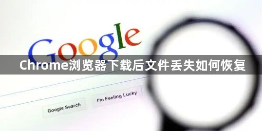 Chrome浏览器下载后文件丢失如何恢复1