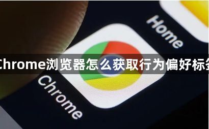 Chrome浏览器怎么获取行为偏好标签1