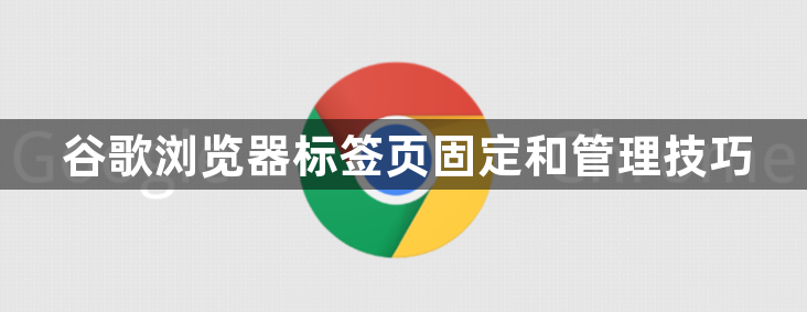 谷歌浏览器标签页固定和管理技巧1