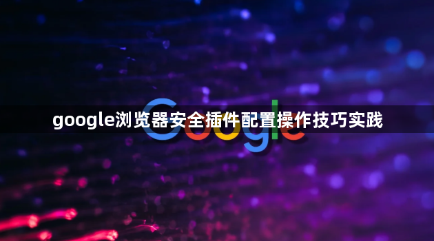google浏览器安全插件配置操作技巧实践1