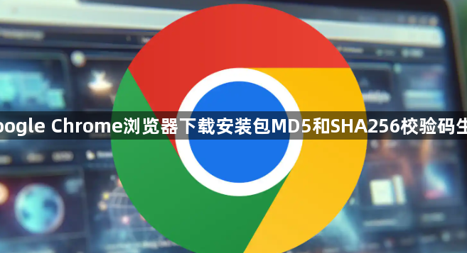 Google Chrome浏览器下载安装包MD5和SHA256校验码生成1