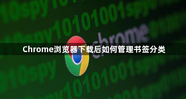 Chrome浏览器下载后如何管理书签分类1