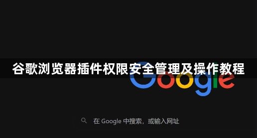 谷歌浏览器插件权限安全管理及操作教程1