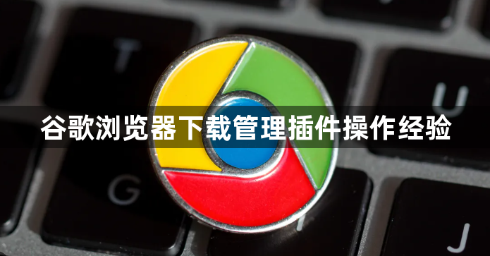 谷歌浏览器下载管理插件操作经验1