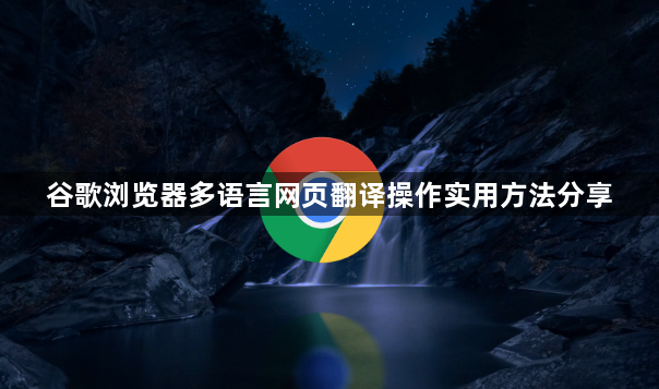 谷歌浏览器多语言网页翻译操作实用方法分享1