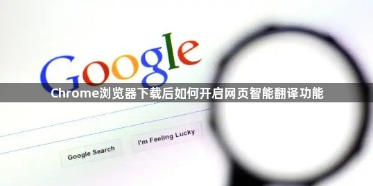 Chrome浏览器下载后如何开启网页智能翻译功能1
