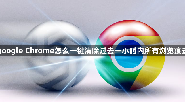 google Chrome怎么一键清除过去一小时内所有浏览痕迹1