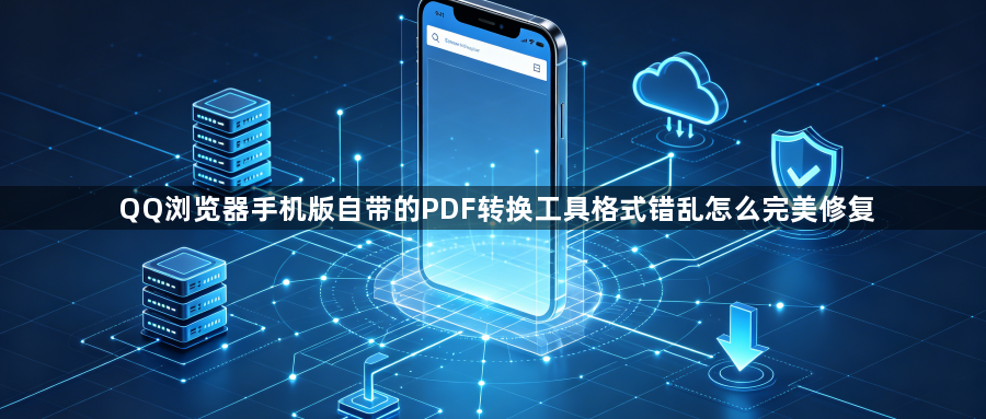 QQ浏览器手机版自带的PDF转换工具格式错乱怎么完美修复1