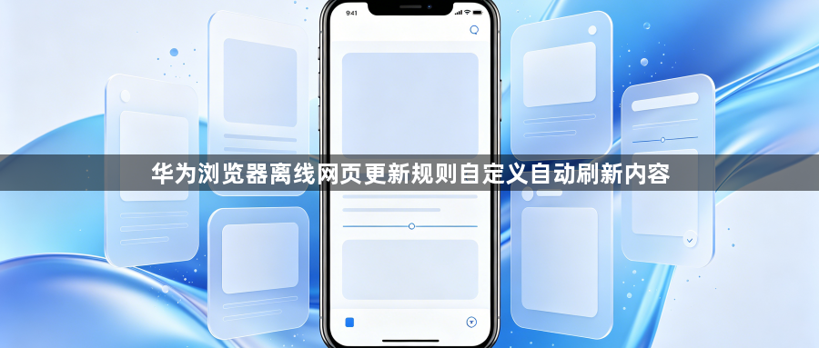 华为浏览器离线网页更新规则自定义自动刷新内容1