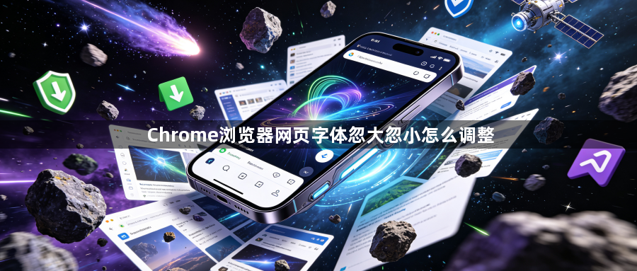Chrome浏览器网页字体忽大忽小怎么调整1