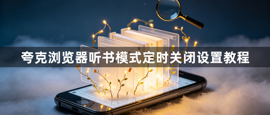 夸克浏览器听书模式定时关闭设置教程1