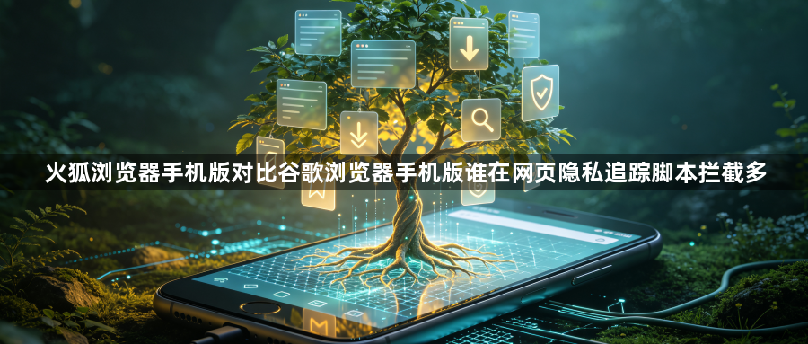 火狐浏览器手机版对比谷歌浏览器手机版谁在网页隐私追踪脚本拦截多1
