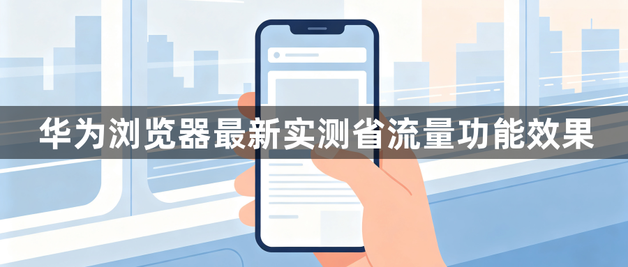 华为浏览器最新实测省流量功能效果1