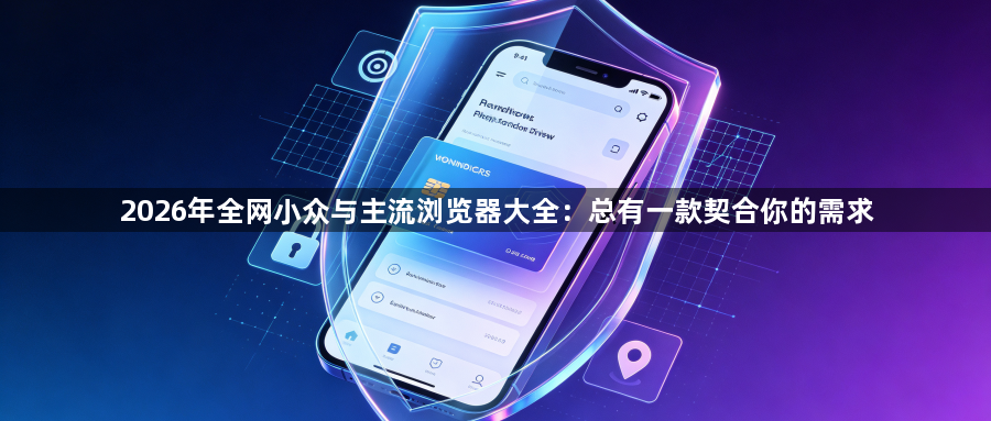 2026年全网小众与主流浏览器大全:总有一款契合你的需求1
