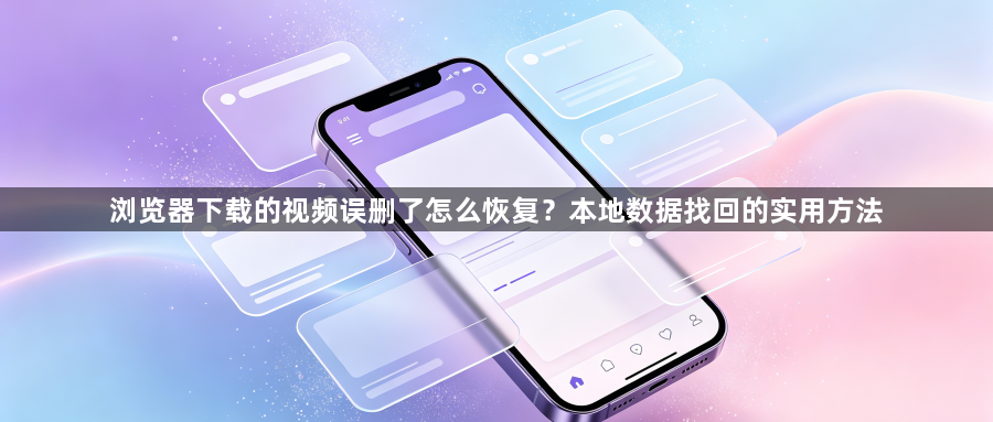 浏览器下载的视频误删了怎么恢复？本地数据找回的实用方法1