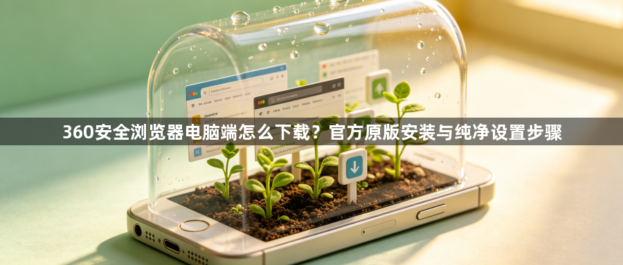 360安全浏览器电脑端怎么下载?官方原版安装与纯净设置步骤1