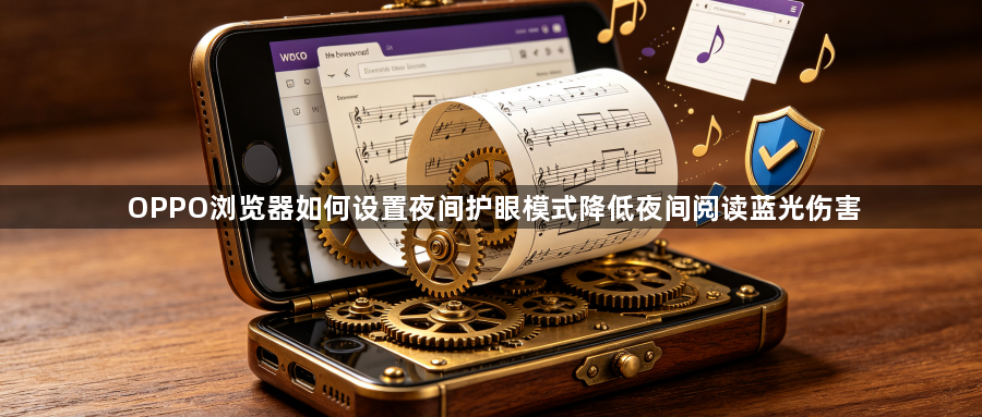 OPPO浏览器如何设置夜间护眼模式降低夜间阅读蓝光伤害1