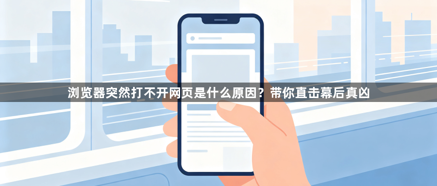 浏览器突然打不开网页是什么原因?带你直击幕后真凶1