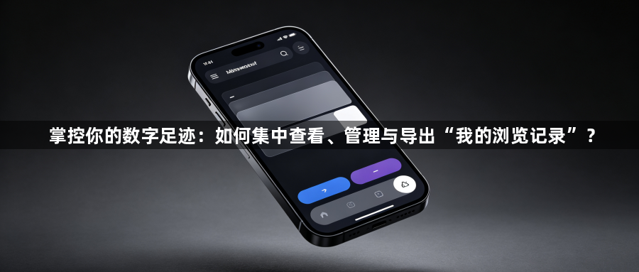 掌控你的数字足迹：如何集中查看、管理与导出“我的浏览记录”？1