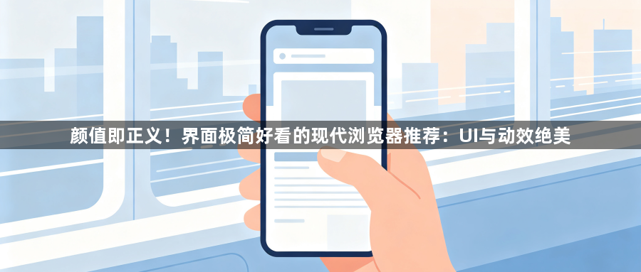 颜值即正义！界面极简好看的现代浏览器推荐：UI与动效绝美1
