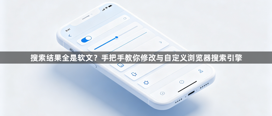 搜索结果全是软文？手把手教你修改与自定义浏览器搜索引擎1