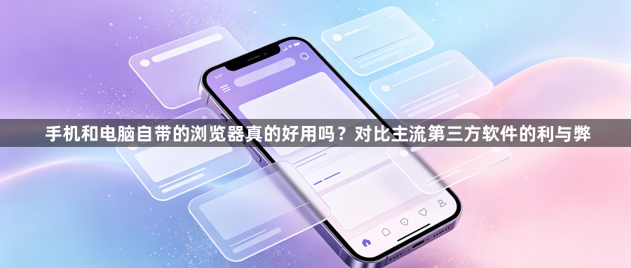 手机和电脑自带的浏览器真的好用吗?对比主流第三方软件的利与弊1