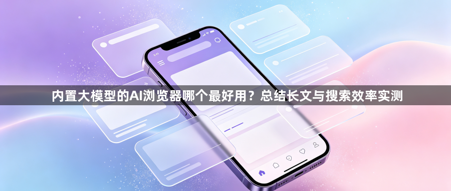 内置大模型的AI浏览器哪个最好用？总结长文与搜索效率实测1