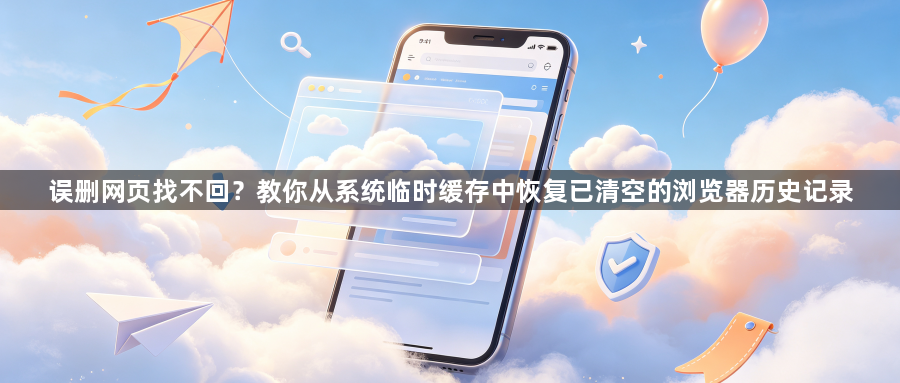 误删网页找不回？教你从系统临时缓存中恢复已清空的浏览器历史记录1