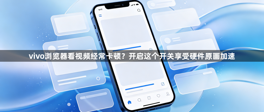 vivo浏览器看视频经常卡顿？开启这个开关享受硬件原画加速1