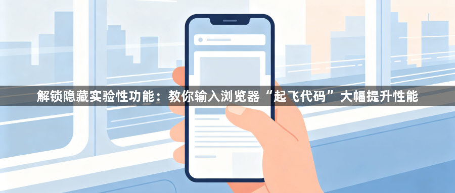 解锁隐藏实验性功能：教你输入浏览器“起飞代码”大幅提升性能1