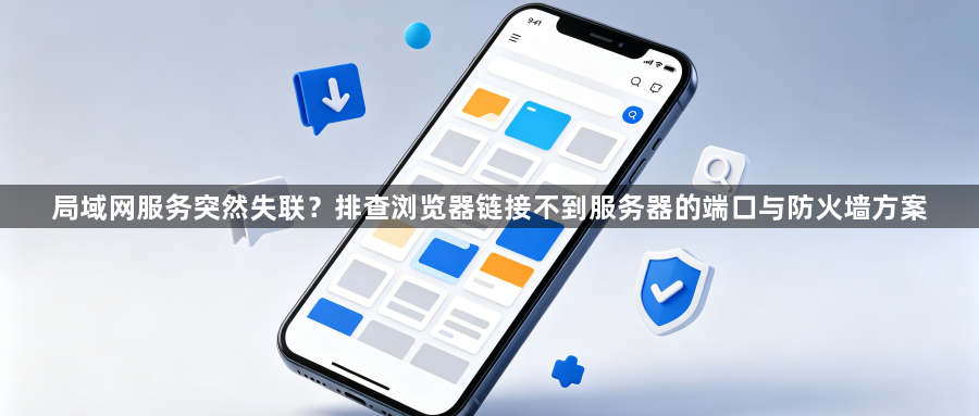 局域网服务突然失联？排查浏览器链接不到服务器的端口与防火墙方案1