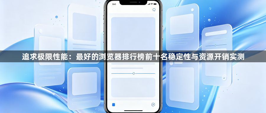 追求极限性能：最好的浏览器排行榜前十名稳定性与资源开销实测1
