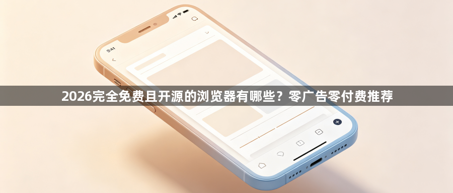 2026完全免费且开源的浏览器有哪些？零广告零付费推荐1