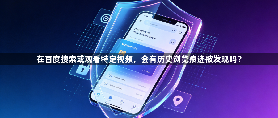 在百度搜索或观看特定视频，会有历史浏览痕迹被发现吗？1