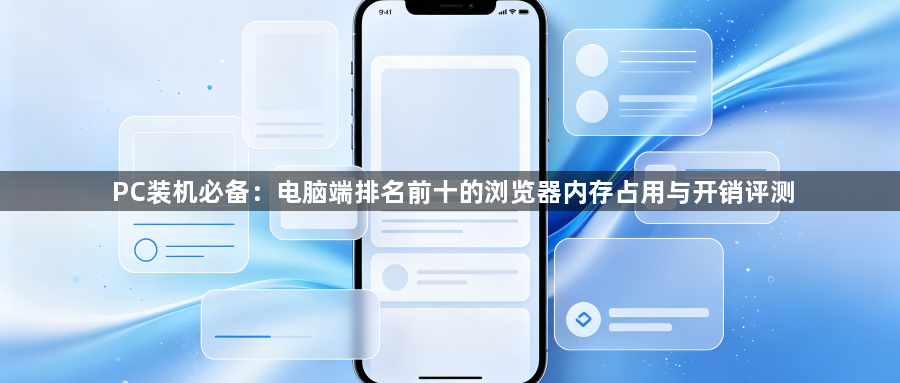 PC装机必备：电脑端排名前十的浏览器内存占用与开销评测1