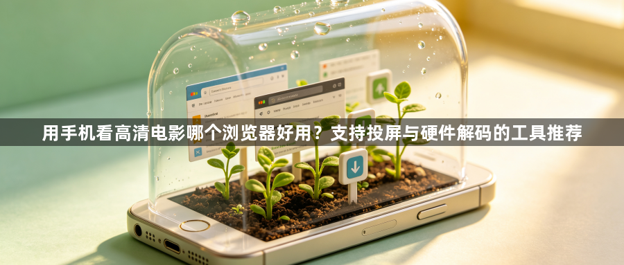 用手机看高清电影哪个浏览器好用？支持投屏与硬件解码的工具推荐1