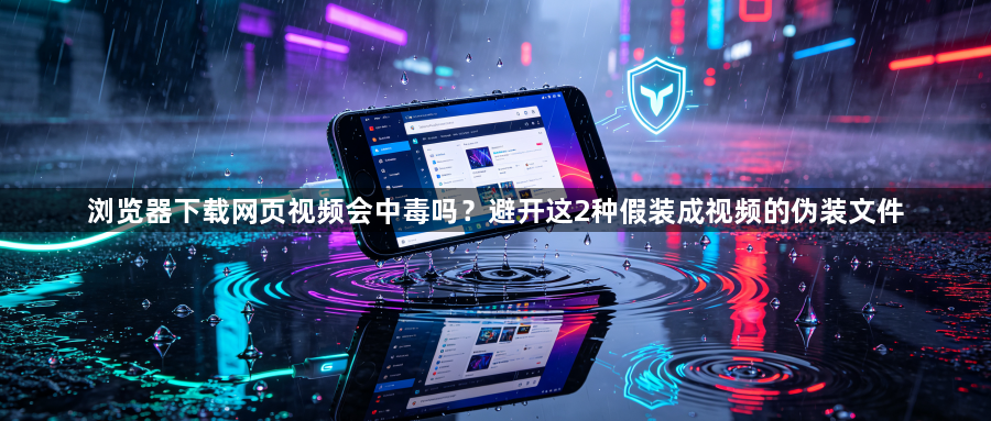 浏览器下载网页视频会中毒吗？避开这2种假装成视频的伪装文件1